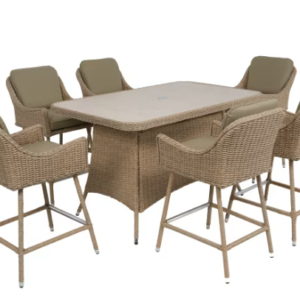 Woodlodge Antigua 6 seat high dining set