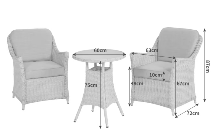 Woodlodge Antigua Bistro Set - Image 2