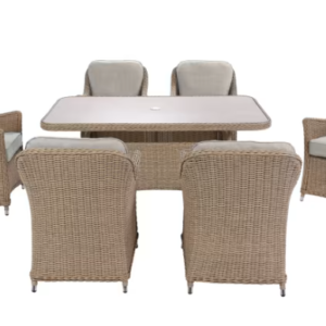 Woodlodge Antigua 6 seat rectangular dining set