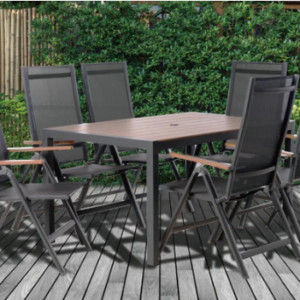 Valencia reclining 6 seat dining set